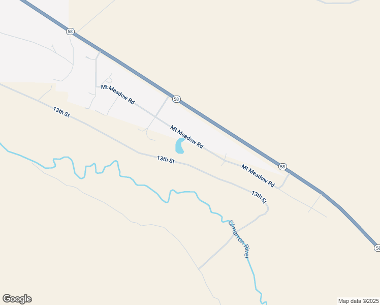 map of restaurants, bars, coffee shops, grocery stores, and more near Mount Meadow Road in Cimarron