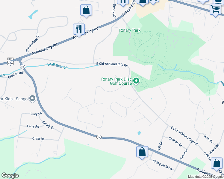 map of restaurants, bars, coffee shops, grocery stores, and more near 510 Glenstone Springs Drive in Clarksville