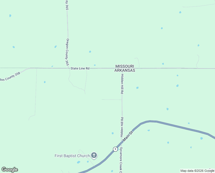 map of restaurants, bars, coffee shops, grocery stores, and more near 5137 Missouri Line Road in Mammoth Spring