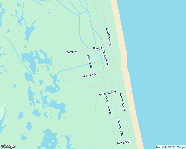 map of restaurants, bars, coffee shops, grocery stores, and more near Anemone Lane in Corolla
