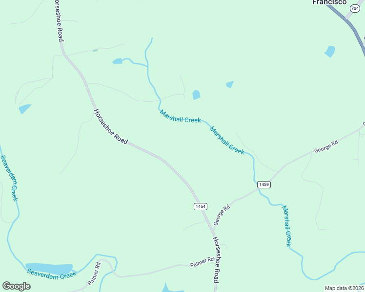 map of restaurants, bars, coffee shops, grocery stores, and more near 1569 Horseshoe Road in Westfield