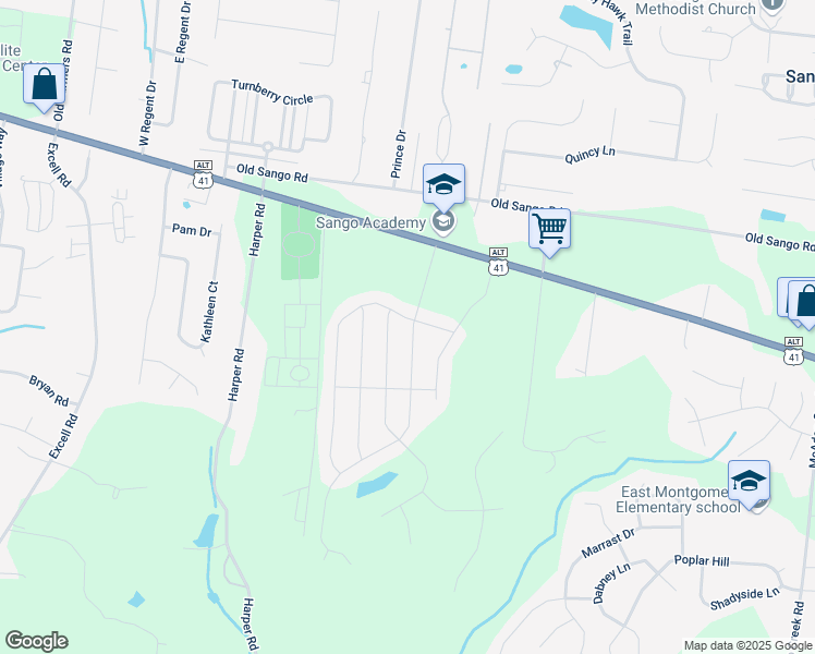 map of restaurants, bars, coffee shops, grocery stores, and more near in Clarksville