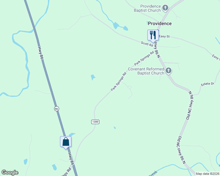 map of restaurants, bars, coffee shops, grocery stores, and more near 431 Park Springs Road in Providence