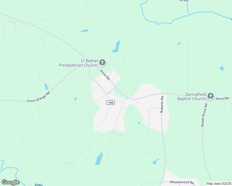 map of restaurants, bars, coffee shops, grocery stores, and more near 2391 Price Road in Eden