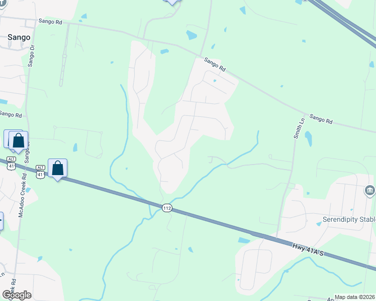 map of restaurants, bars, coffee shops, grocery stores, and more near 154 Towes Lane in Clarksville