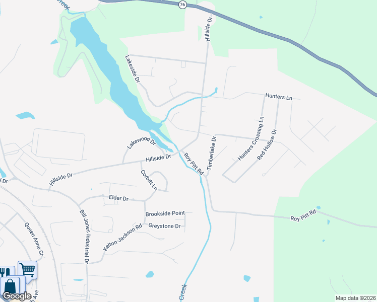 map of restaurants, bars, coffee shops, grocery stores, and more near 905 Hillside Drive in Springfield