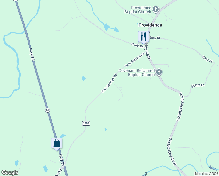 map of restaurants, bars, coffee shops, grocery stores, and more near 431 Park Springs Road in Providence