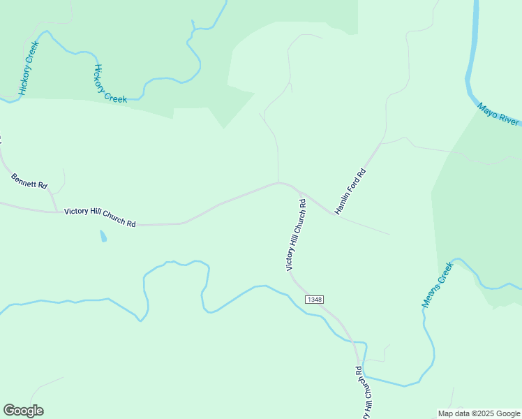 map of restaurants, bars, coffee shops, grocery stores, and more near 1370 Victory Hill Church Road in Stoneville