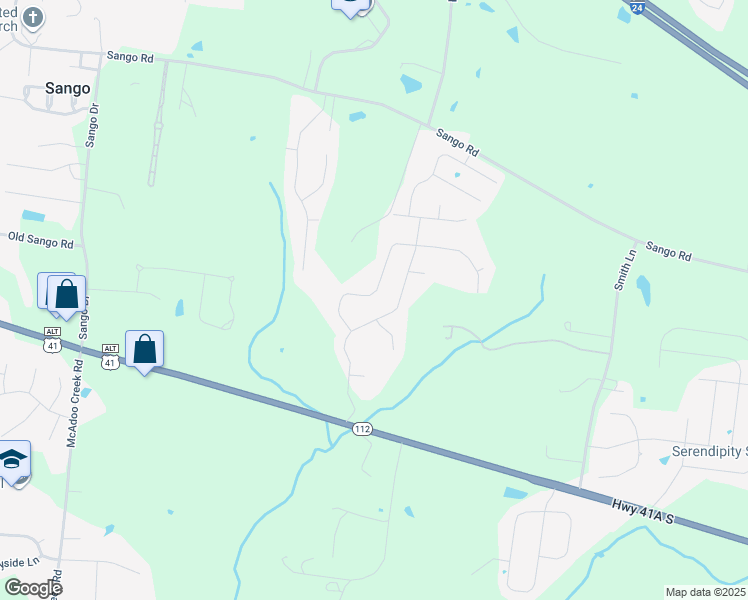 map of restaurants, bars, coffee shops, grocery stores, and more near 241 Crusaw Drive in Clarksville