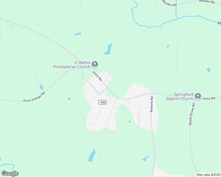 map of restaurants, bars, coffee shops, grocery stores, and more near 2391 Price Road in Eden