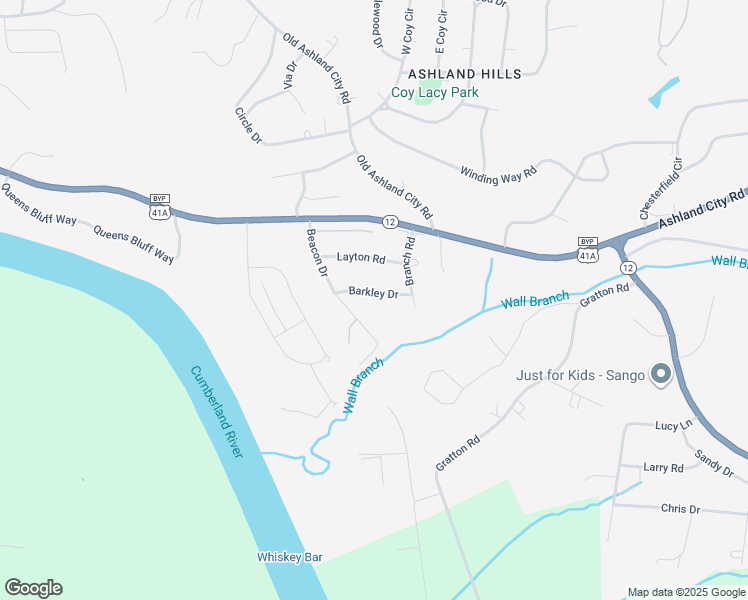 map of restaurants, bars, coffee shops, grocery stores, and more near 2112 Barkley Drive in Clarksville