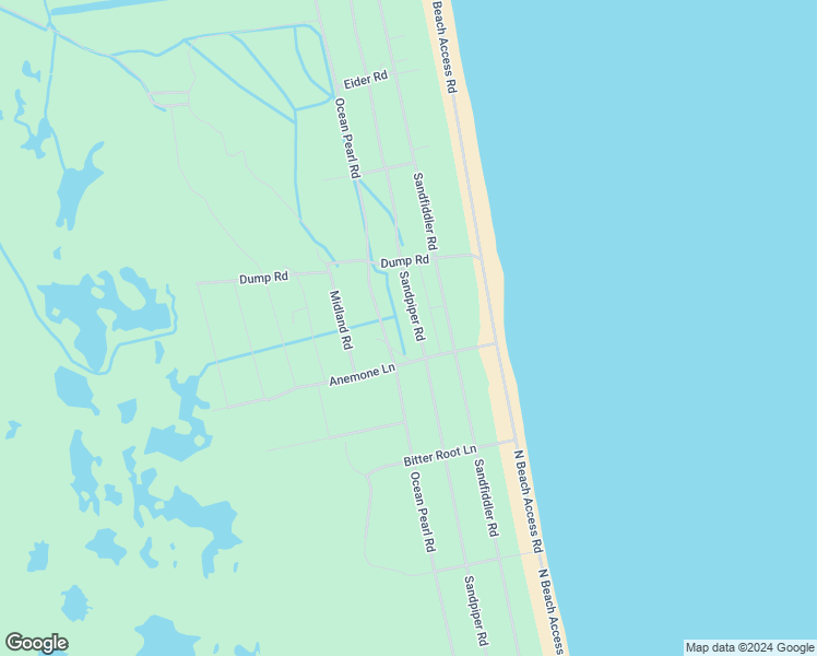 map of restaurants, bars, coffee shops, grocery stores, and more near 2006 Sandpiper Road in Corolla