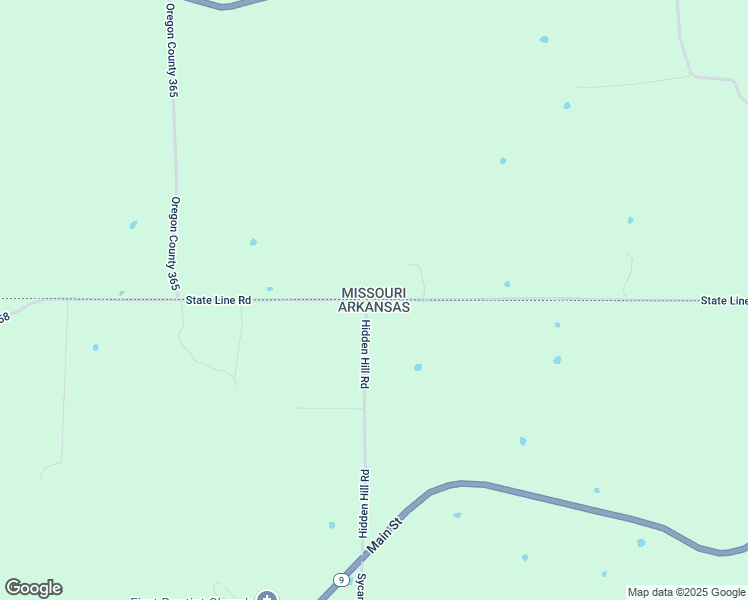 map of restaurants, bars, coffee shops, grocery stores, and more near County Road 358 in Thayer