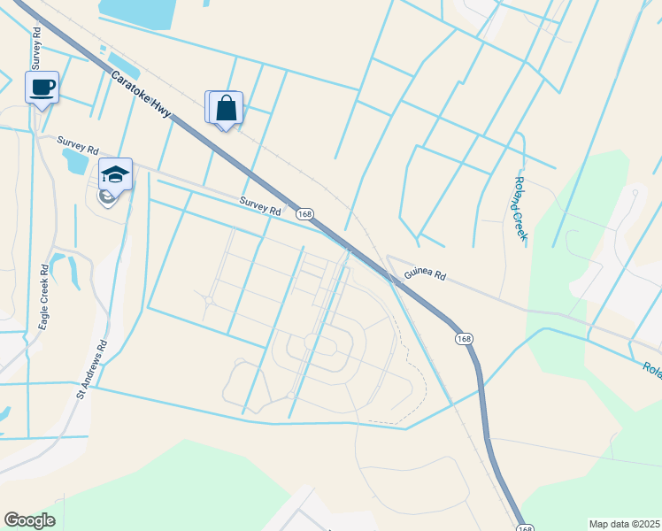 map of restaurants, bars, coffee shops, grocery stores, and more near 1059 Caratoke Highway in Moyock