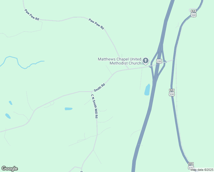 map of restaurants, bars, coffee shops, grocery stores, and more near 438 Smith Road in Stoneville