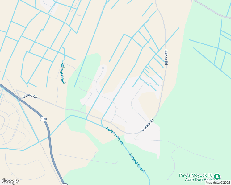 map of restaurants, bars, coffee shops, grocery stores, and more near 418 Guinea Road in Moyock