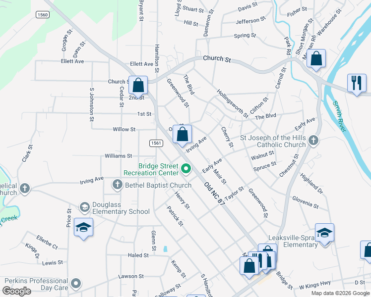 map of restaurants, bars, coffee shops, grocery stores, and more near 704A Irving Avenue in Eden