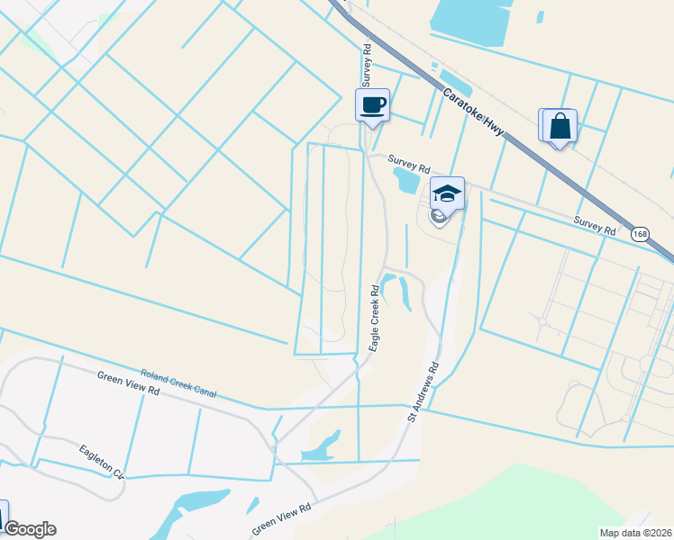 map of restaurants, bars, coffee shops, grocery stores, and more near 172 Eagle Creek Road in Moyock