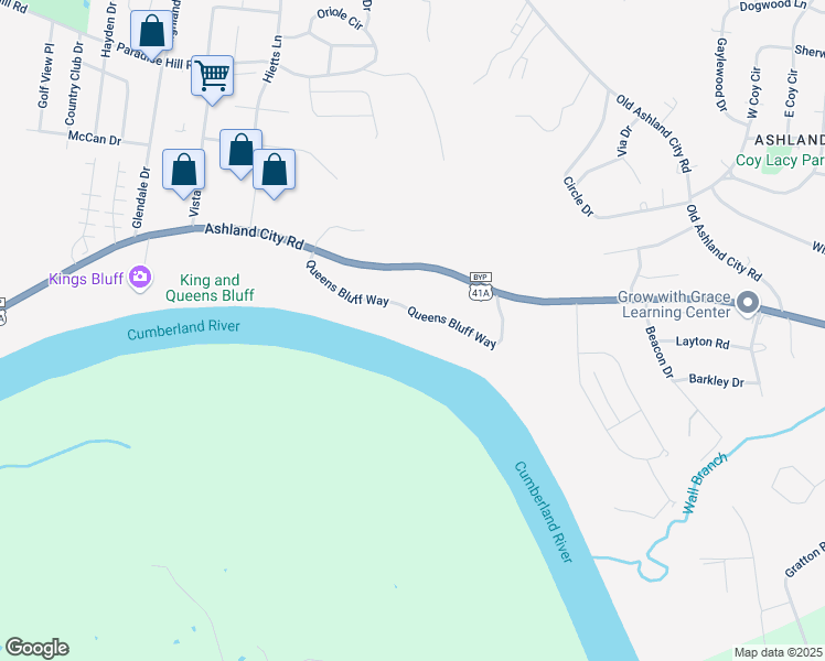 map of restaurants, bars, coffee shops, grocery stores, and more near 2088 Queens Bluff Way in Clarksville