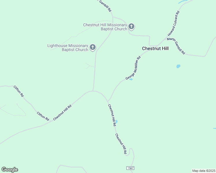 map of restaurants, bars, coffee shops, grocery stores, and more near 155 George McMillan Road in Crumpler