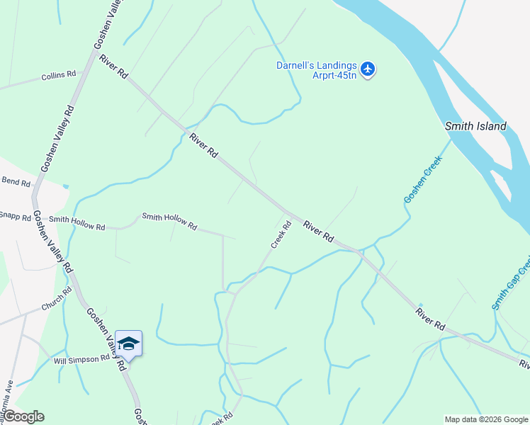 map of restaurants, bars, coffee shops, grocery stores, and more near 390 River Road in Church Hill