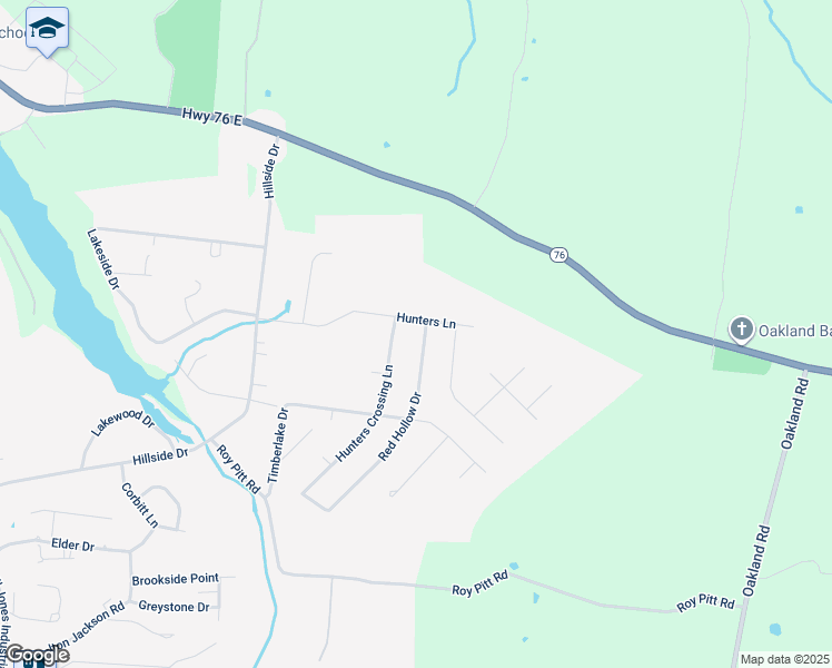 map of restaurants, bars, coffee shops, grocery stores, and more near 699 Red Hollow Drive in Springfield