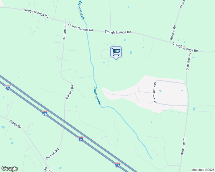 map of restaurants, bars, coffee shops, grocery stores, and more near 4385 Taylor Hall Lane in Adams