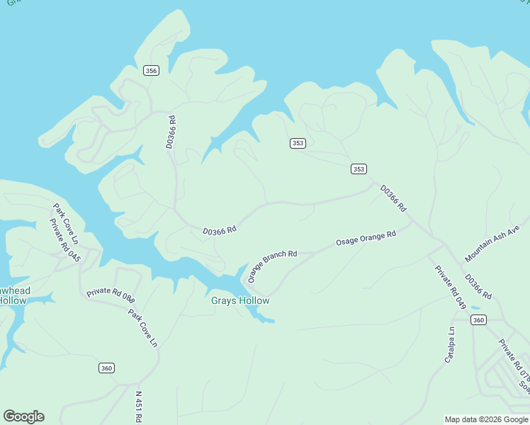 map of restaurants, bars, coffee shops, grocery stores, and more near D0366 Road in Eucha