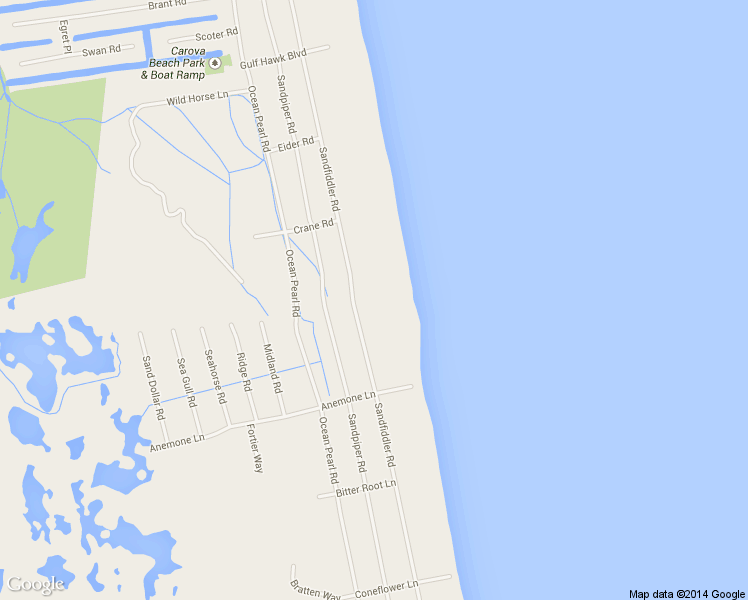 map of restaurants, bars, coffee shops, grocery stores, and more near 2023 Sandfiddler Road in Corolla