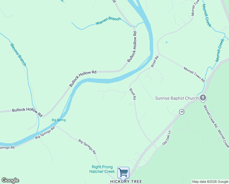 map of restaurants, bars, coffee shops, grocery stores, and more near Tailwater Road in Bluff City