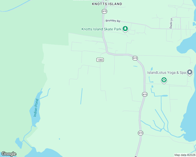 map of restaurants, bars, coffee shops, grocery stores, and more near 156 Blackfoot Road in Knotts Island