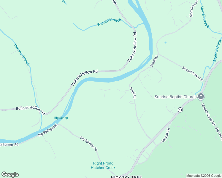 map of restaurants, bars, coffee shops, grocery stores, and more near Tailwater Road in Bluff City