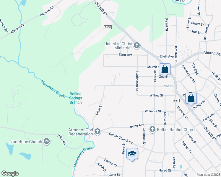 map of restaurants, bars, coffee shops, grocery stores, and more near 1246 1st Street in Eden