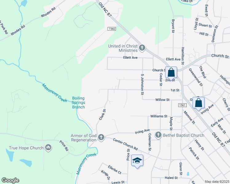 map of restaurants, bars, coffee shops, grocery stores, and more near 1246 1st Street in Eden