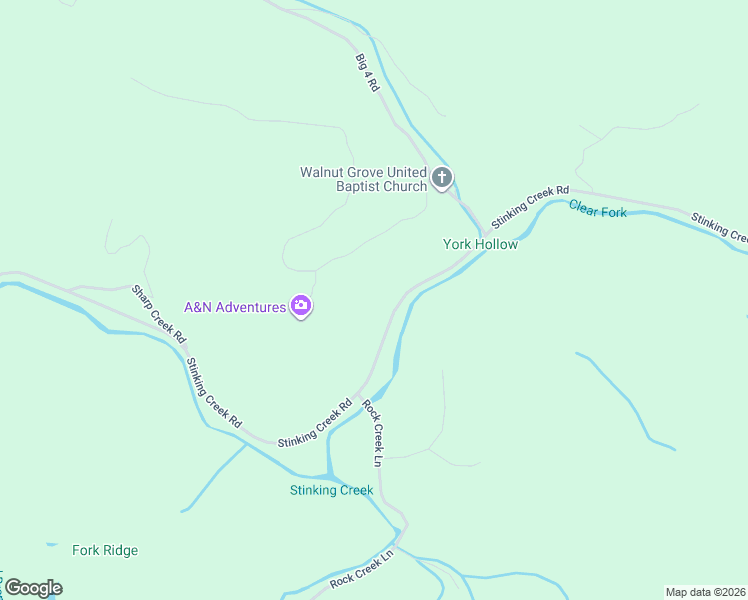 map of restaurants, bars, coffee shops, grocery stores, and more near 906 Stinking Creek Road in LaFollette