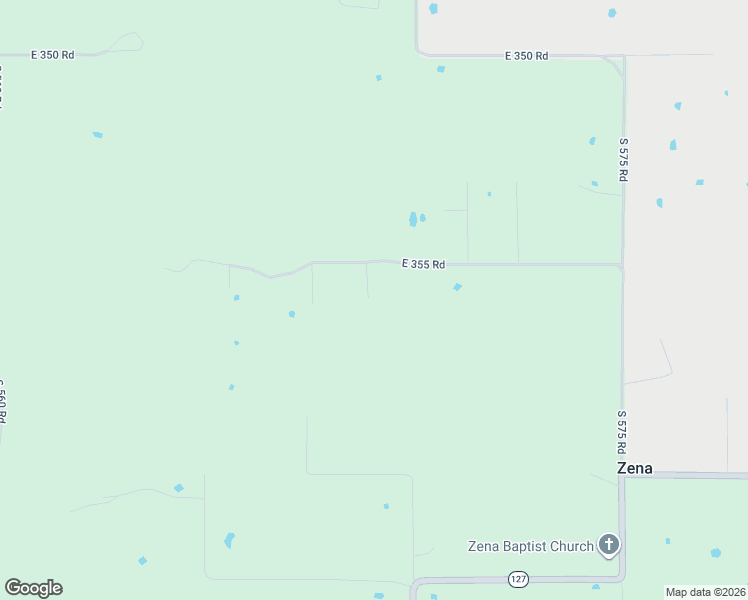 map of restaurants, bars, coffee shops, grocery stores, and more near 57025 East 355 Road in Jay