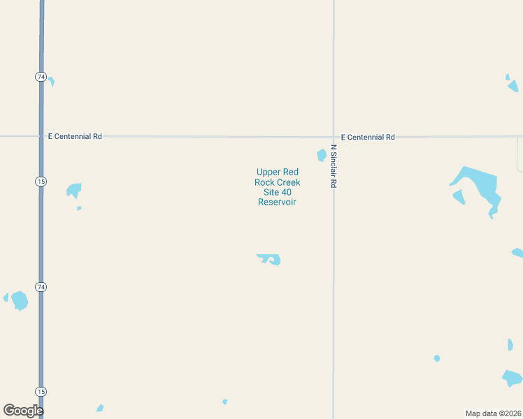 map of restaurants, bars, coffee shops, grocery stores, and more near 20707 East Centennial Road in Garber