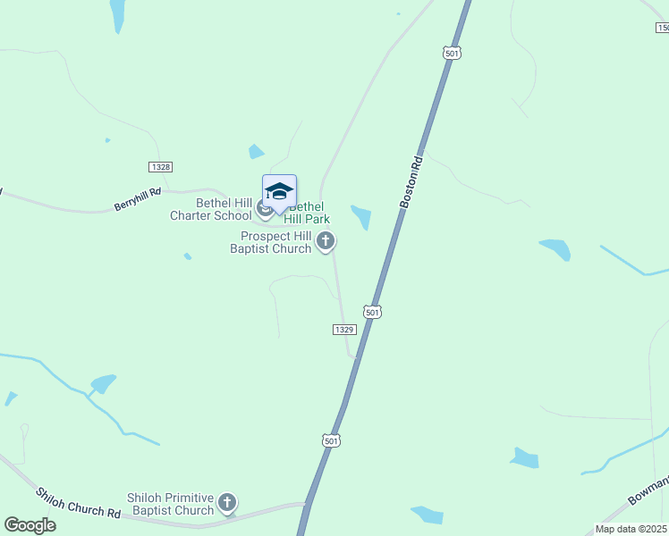 map of restaurants, bars, coffee shops, grocery stores, and more near 246 Bethel Hill School Road in Roxboro