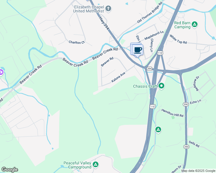 map of restaurants, bars, coffee shops, grocery stores, and more near 215 Kaluna Avenue in Bluff City