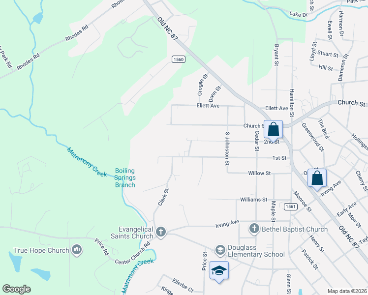 map of restaurants, bars, coffee shops, grocery stores, and more near 1247 1st Street in Eden