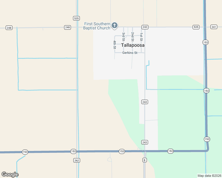 map of restaurants, bars, coffee shops, grocery stores, and more near in Tallapoosa