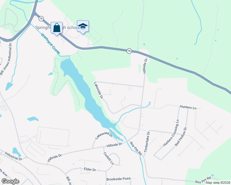 map of restaurants, bars, coffee shops, grocery stores, and more near 790 Spring Circle in Springfield
