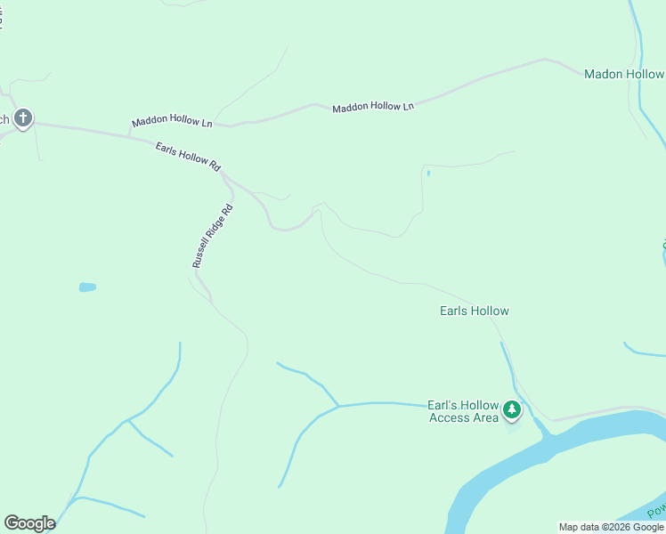 map of restaurants, bars, coffee shops, grocery stores, and more near 622 Earls Hollow Road in Claiborne