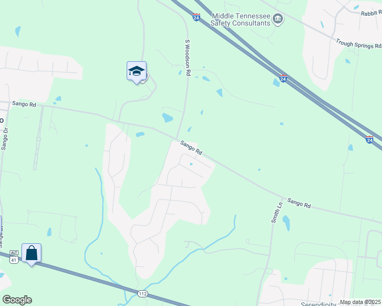 map of restaurants, bars, coffee shops, grocery stores, and more near 1198 Ewing Way in Clarksville
