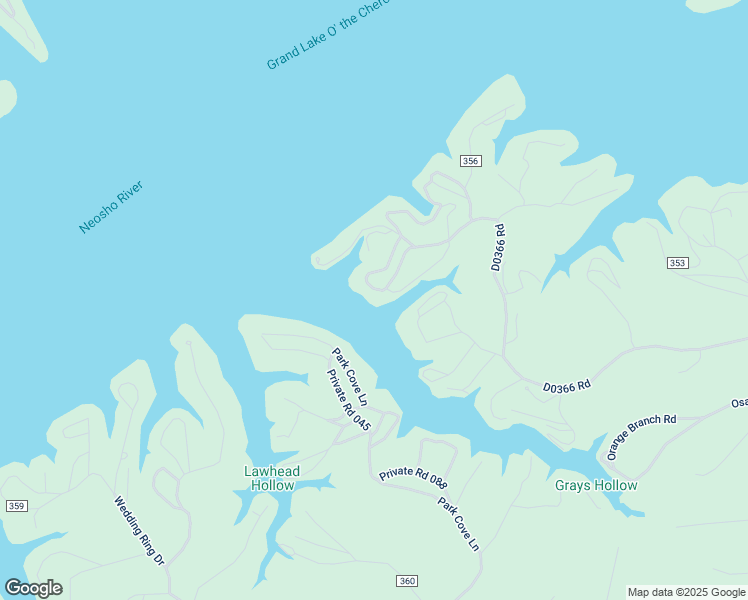 map of restaurants, bars, coffee shops, grocery stores, and more near 499 Private Road 119 in Eucha