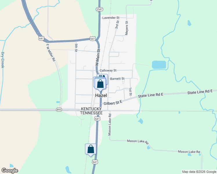 map of restaurants, bars, coffee shops, grocery stores, and more near 400 3rd Street in Hazel