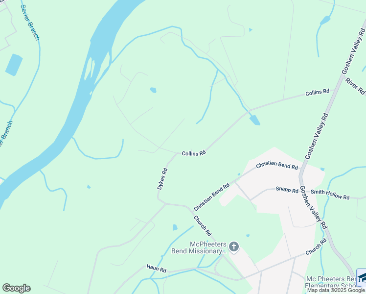 map of restaurants, bars, coffee shops, grocery stores, and more near 284 Dykes Road in Church Hill