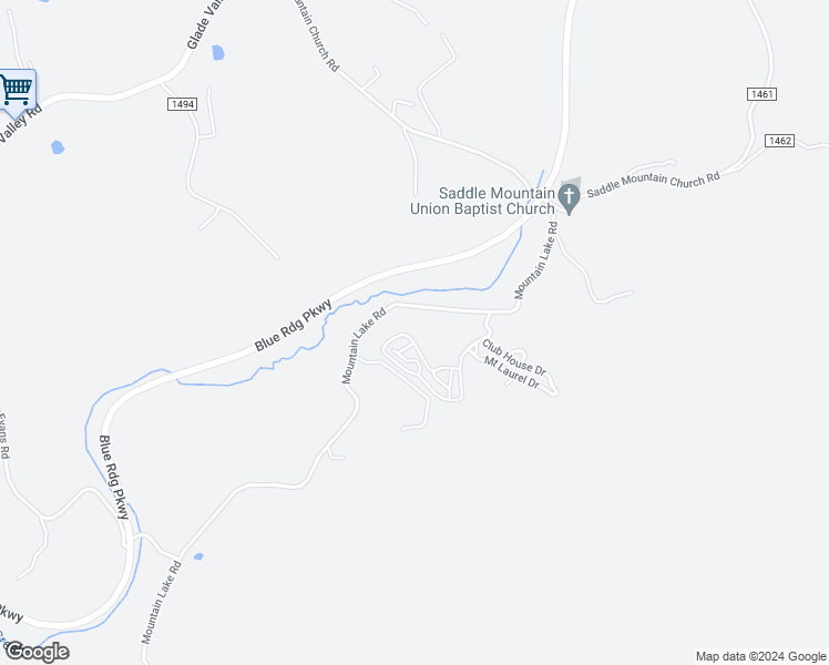 map of restaurants, bars, coffee shops, grocery stores, and more near 499 Saddle Ridge Drive in Ennice