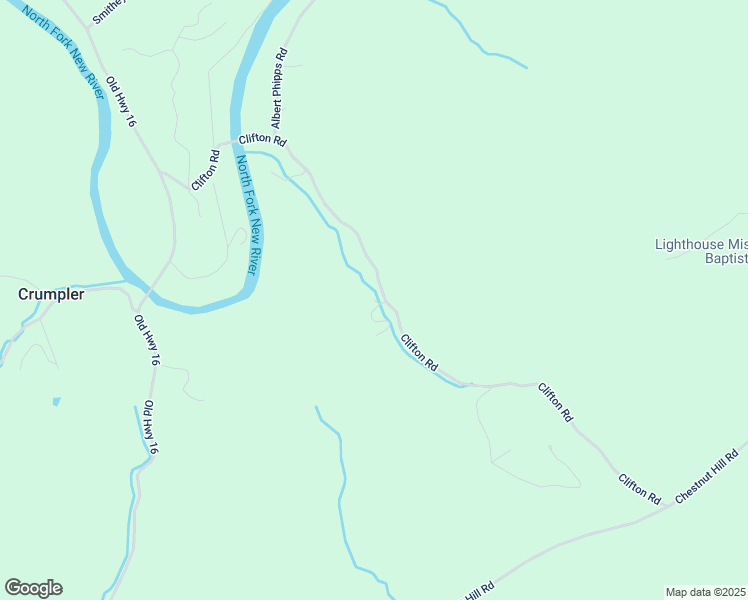 map of restaurants, bars, coffee shops, grocery stores, and more near Wagner Way in Ashe County