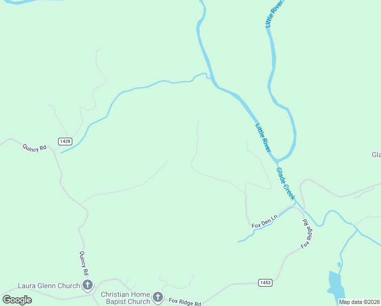 map of restaurants, bars, coffee shops, grocery stores, and more near 871 Fox Den Lane in Ennice